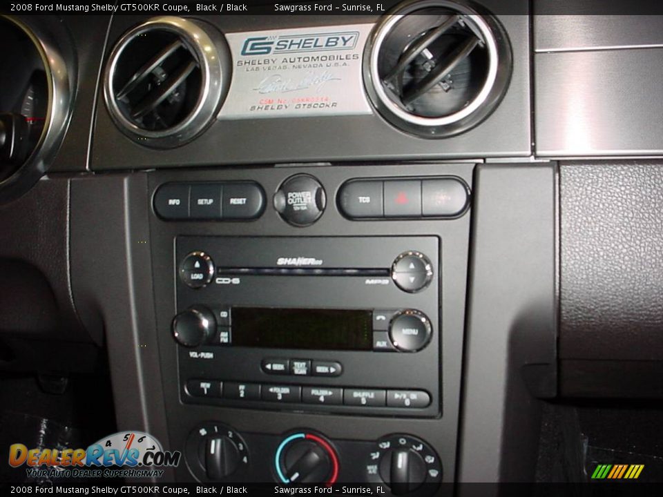 2008 Ford Mustang Shelby GT500KR Coupe Black / Black Photo #16
