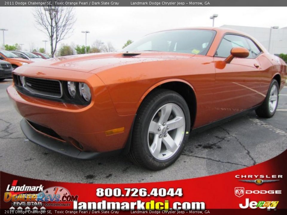 2011 Dodge Challenger SE Toxic Orange Pearl / Dark Slate Gray Photo #1