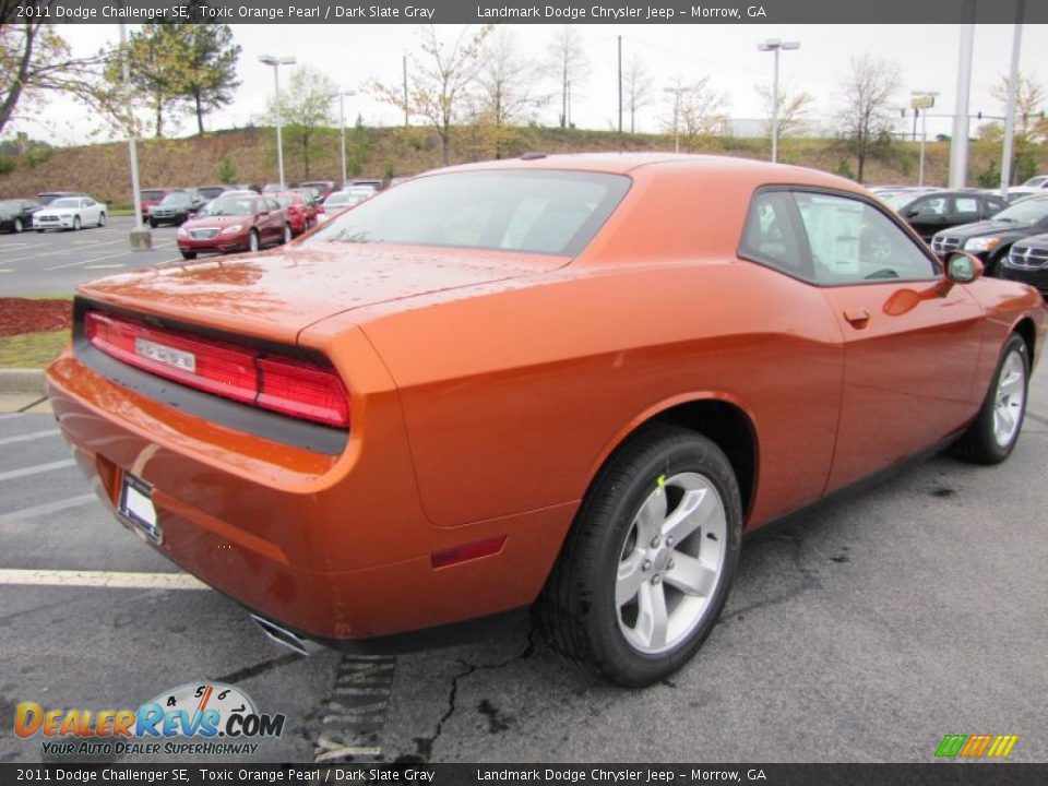 2011 Dodge Challenger SE Toxic Orange Pearl / Dark Slate Gray Photo #3