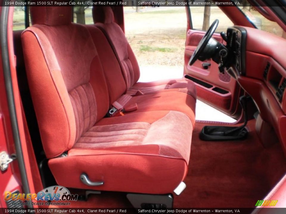 Red Interior - 1994 Dodge Ram 1500 SLT Regular Cab 4x4 Photo #18