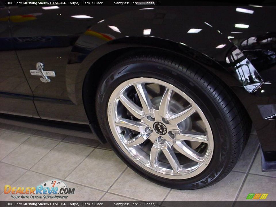 2008 Ford Mustang Shelby GT500KR Coupe Black / Black Photo #18