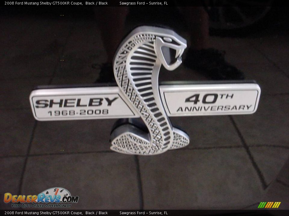 2008 Ford Mustang Shelby GT500KR Coupe Black / Black Photo #19