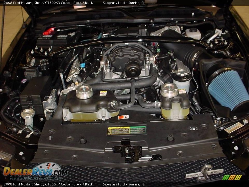 2008 Ford Mustang Shelby GT500KR Coupe Black / Black Photo #20