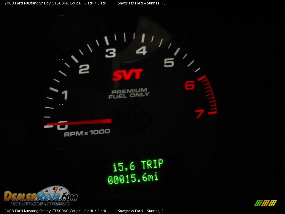2008 Ford Mustang Shelby GT500KR Coupe Black / Black Photo #22