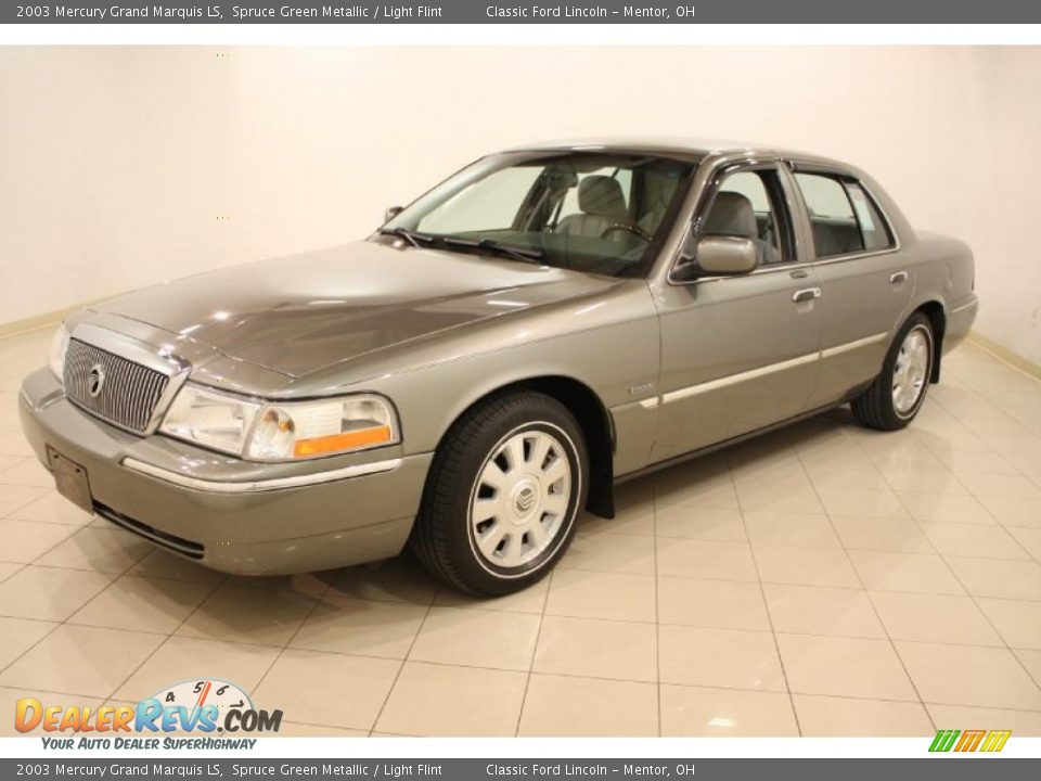 2003 Mercury Grand Marquis LS Spruce Green Metallic / Light Flint Photo #3