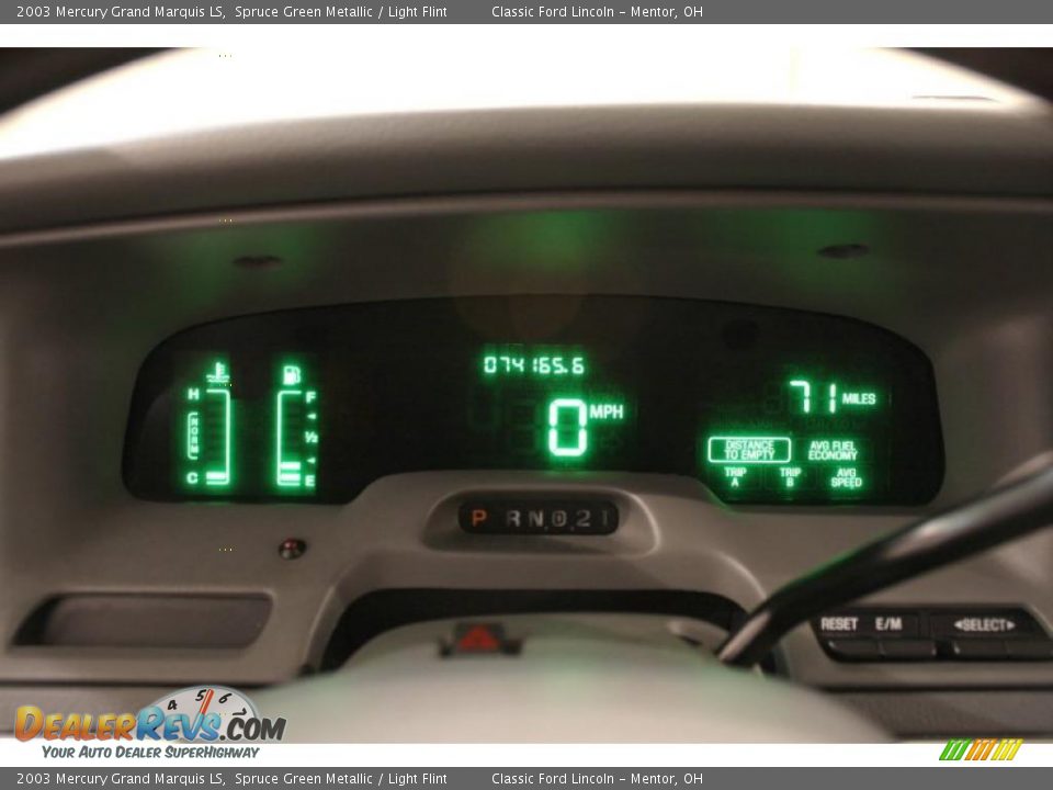 2003 Mercury Grand Marquis LS Spruce Green Metallic / Light Flint Photo #9