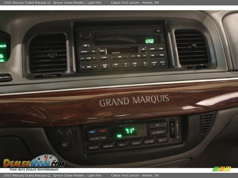 2003 Mercury Grand Marquis LS Spruce Green Metallic / Light Flint Photo #10