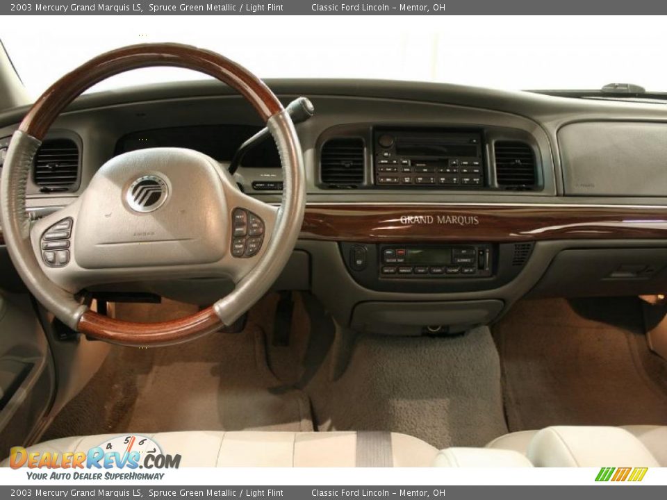 2003 Mercury Grand Marquis LS Spruce Green Metallic / Light Flint Photo #14