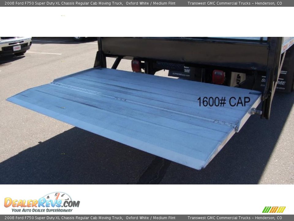 2008 Ford F750 Super Duty XL Chassis Regular Cab Moving Truck Oxford White / Medium Flint Photo #6