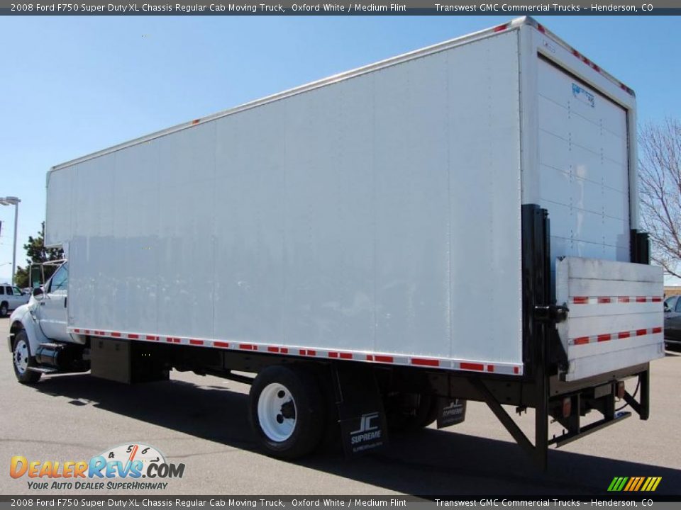Oxford White 2008 Ford F750 Super Duty XL Chassis Regular Cab Moving Truck Photo #8