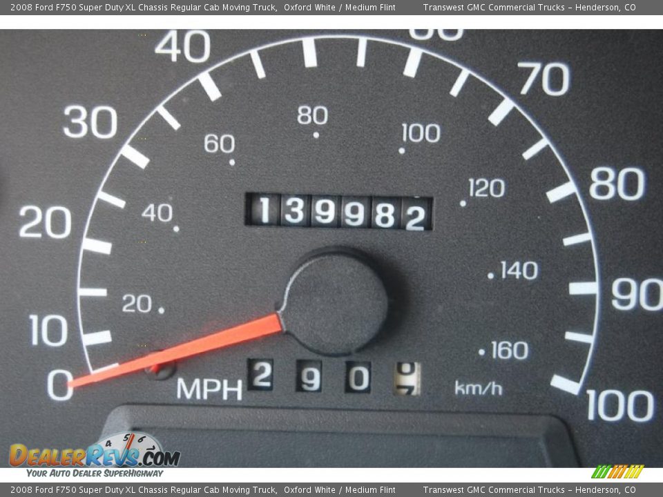 2008 Ford F750 Super Duty XL Chassis Regular Cab Moving Truck Oxford White / Medium Flint Photo #18