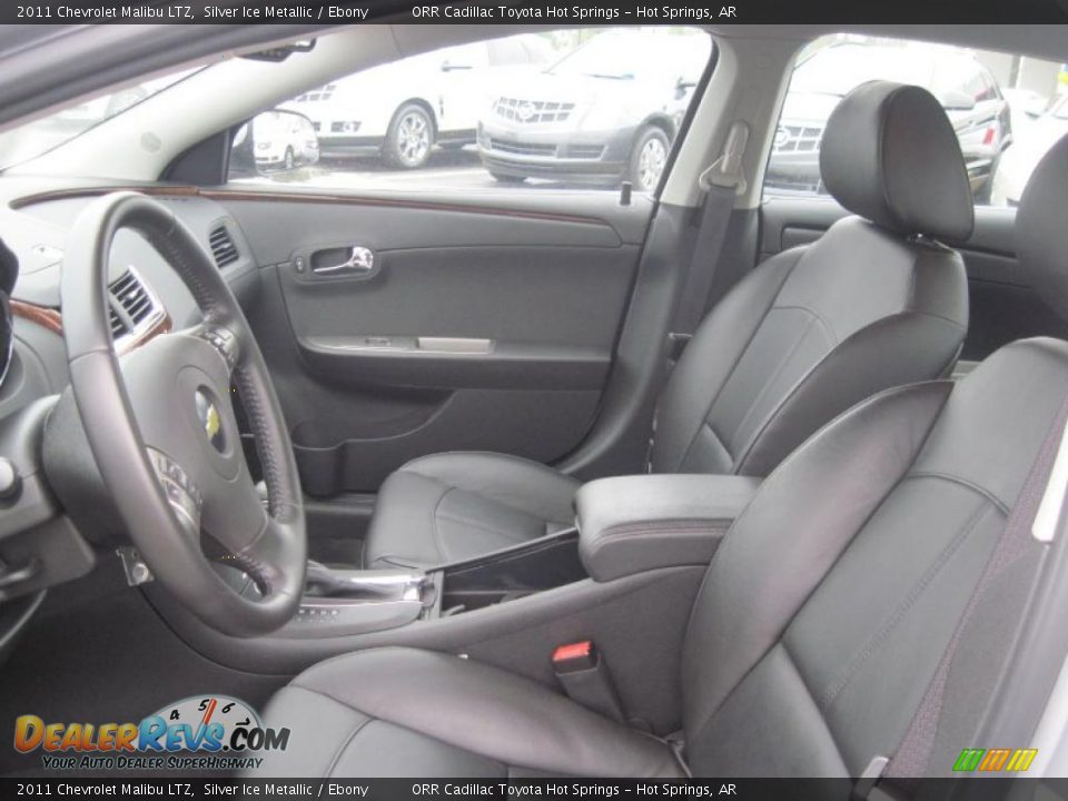 Ebony Interior - 2011 Chevrolet Malibu LTZ Photo #10