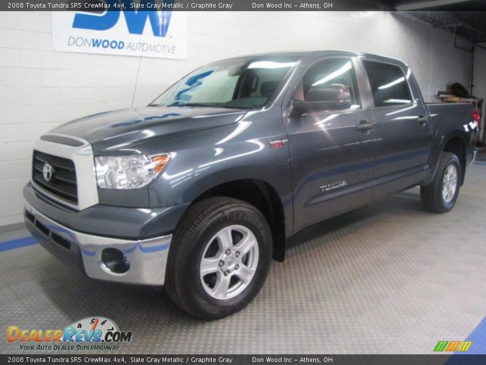 2008 Toyota Tundra SR5 CrewMax 4x4 Slate Gray Metallic / Graphite Gray Photo #2