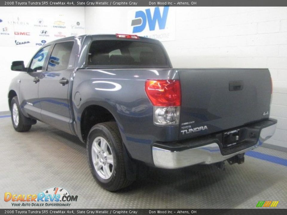 2008 Toyota Tundra SR5 CrewMax 4x4 Slate Gray Metallic / Graphite Gray Photo #4