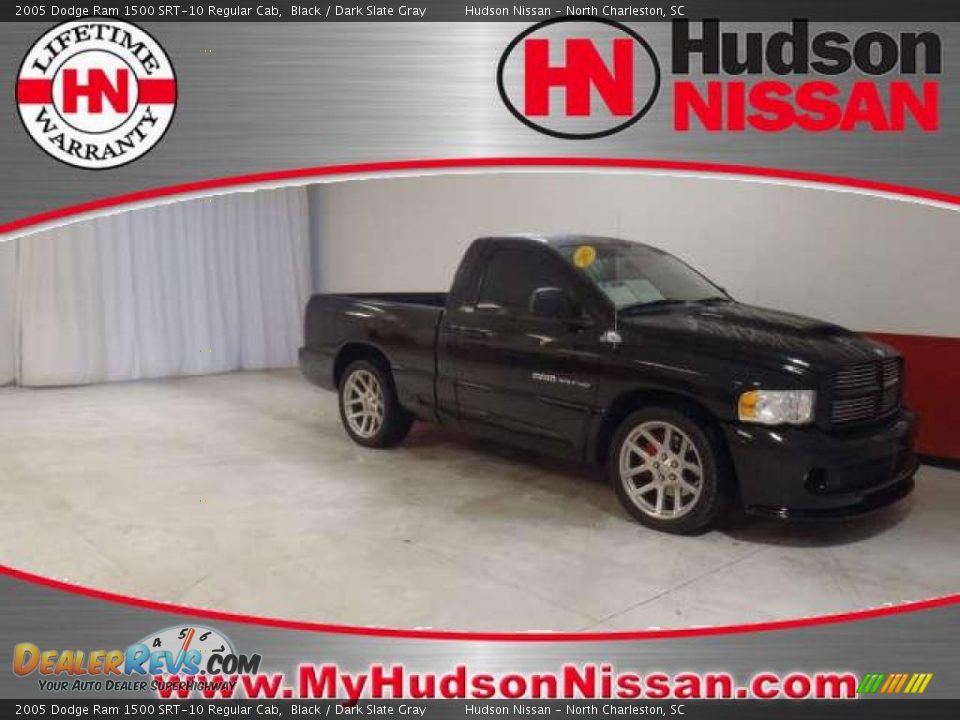 2005 Dodge Ram 1500 SRT-10 Regular Cab Black / Dark Slate Gray Photo #1