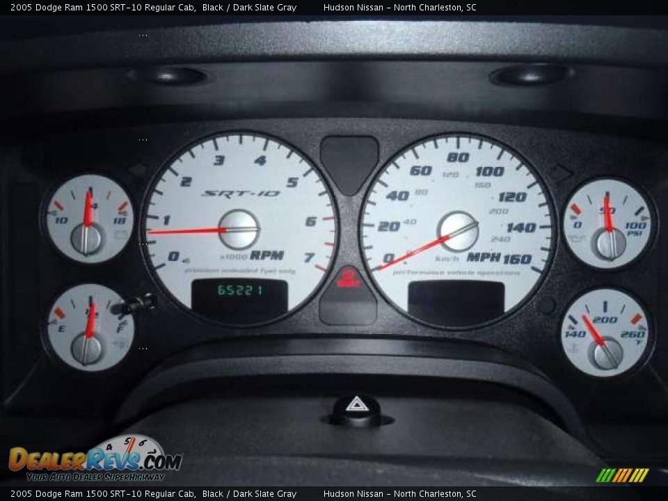 2005 Dodge Ram 1500 SRT-10 Regular Cab Gauges Photo #10
