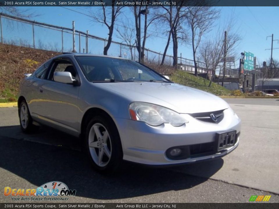 2003 Acura RSX Sports Coupe Satin Silver Metallic / Ebony Photo #3