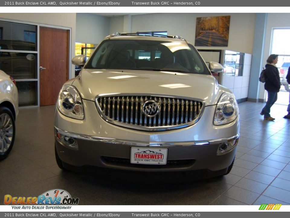 2011 Buick Enclave CXL AWD Quicksilver Metallic / Ebony/Ebony Photo #3