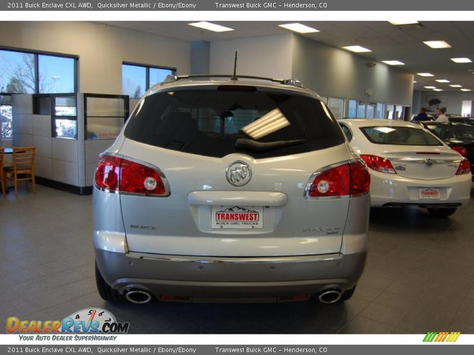 2011 Buick Enclave CXL AWD Quicksilver Metallic / Ebony/Ebony Photo #4