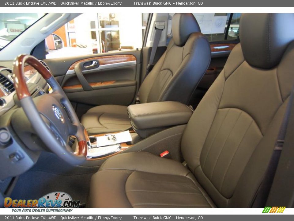 Ebony/Ebony Interior - 2011 Buick Enclave CXL AWD Photo #7