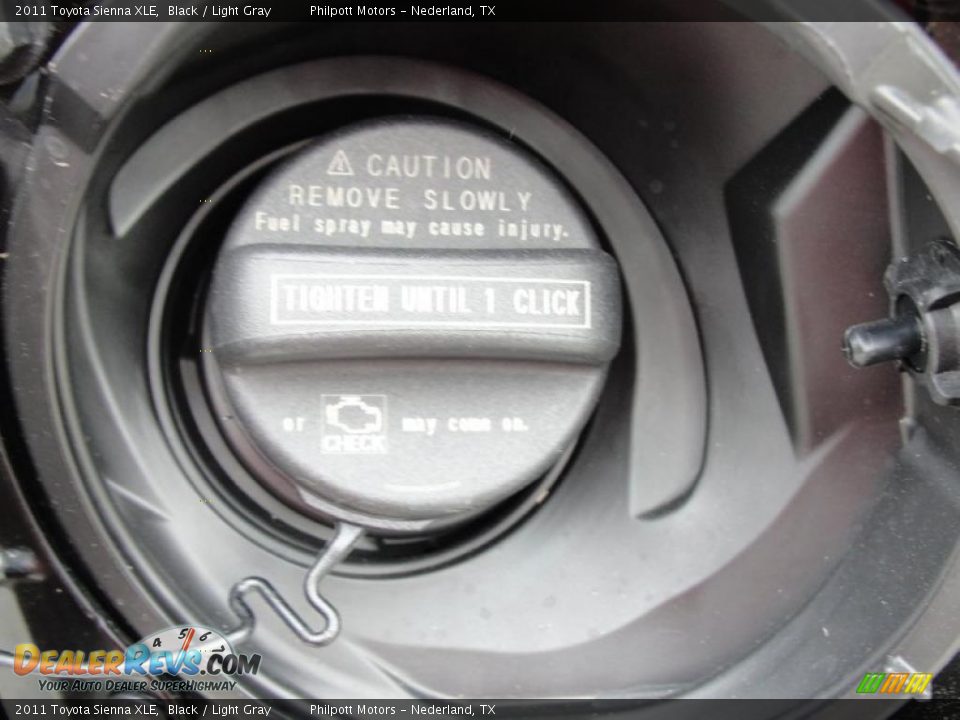 2011 Toyota Sienna XLE Black / Light Gray Photo #14