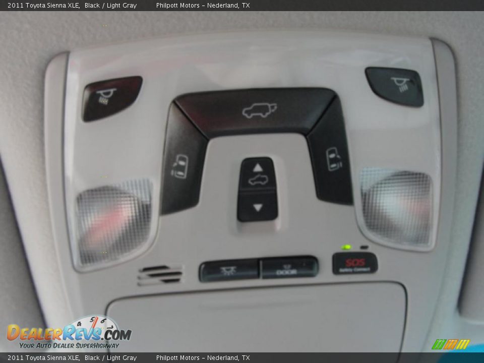 2011 Toyota Sienna XLE Black / Light Gray Photo #34