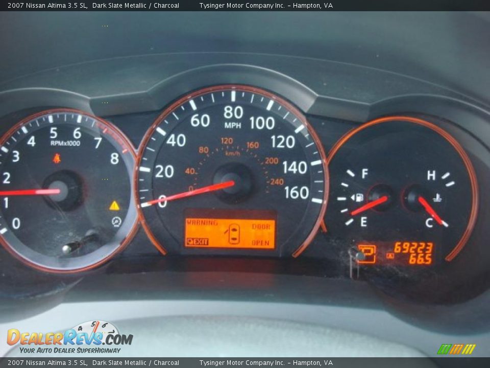 2007 Nissan Altima 3.5 SL Gauges Photo #16