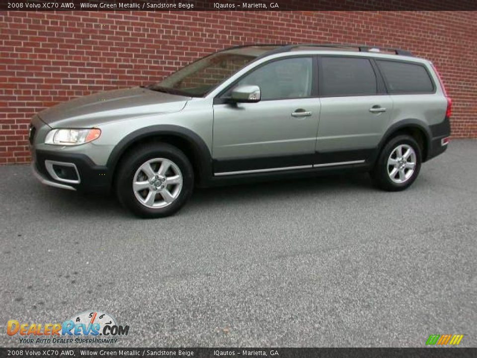 2008 Volvo XC70 AWD Willow Green Metallic / Sandstone Beige Photo #1