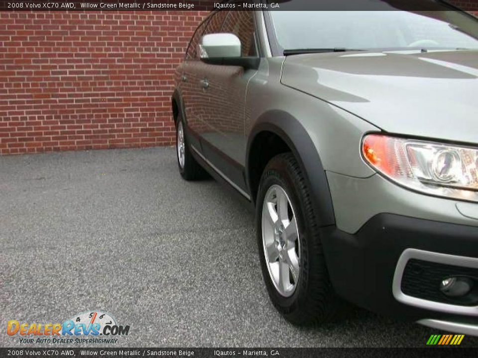 2008 Volvo XC70 AWD Willow Green Metallic / Sandstone Beige Photo #13