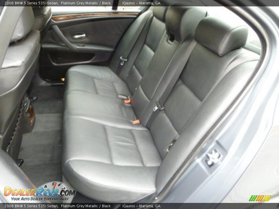 Black Interior - 2008 BMW 5 Series 535i Sedan Photo #11