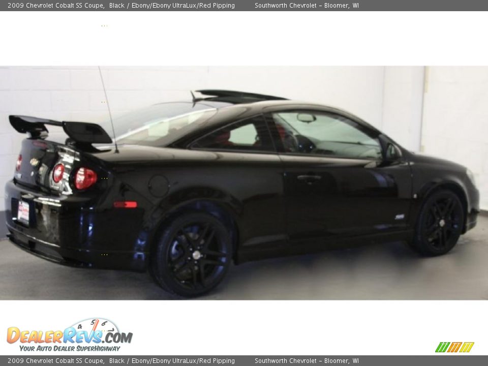 2009 Chevrolet Cobalt SS Coupe Black / Ebony/Ebony UltraLux/Red Pipping Photo #2