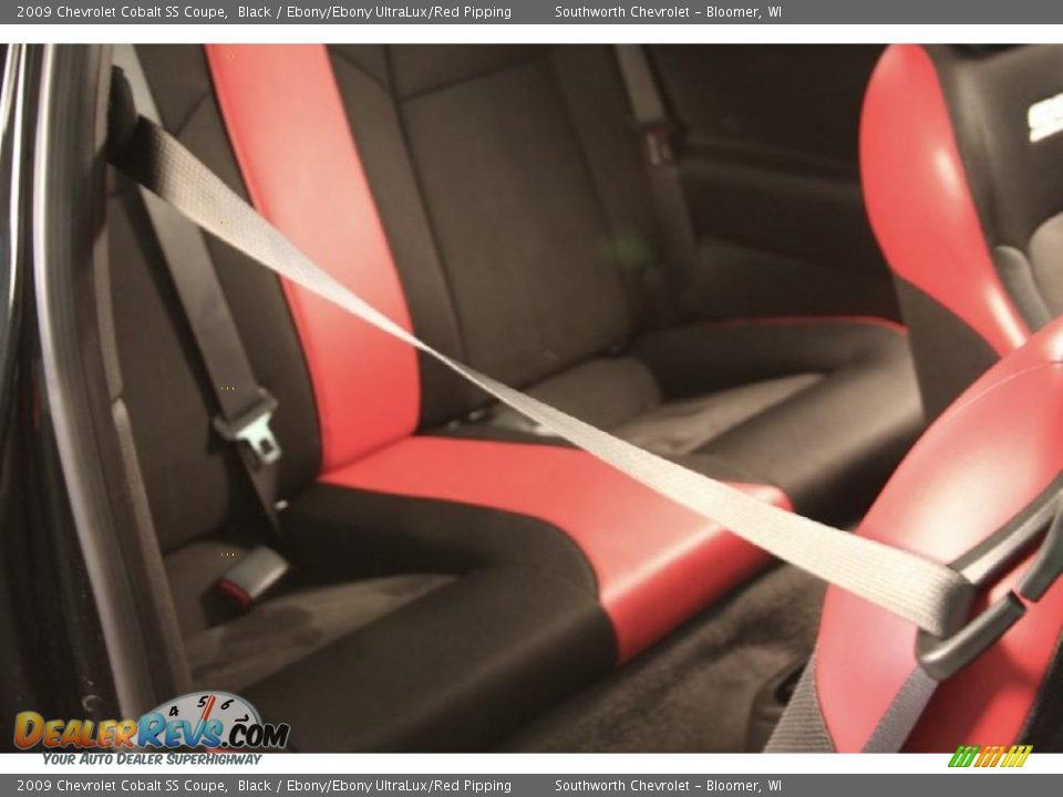 2009 Chevrolet Cobalt SS Coupe Black / Ebony/Ebony UltraLux/Red Pipping Photo #9