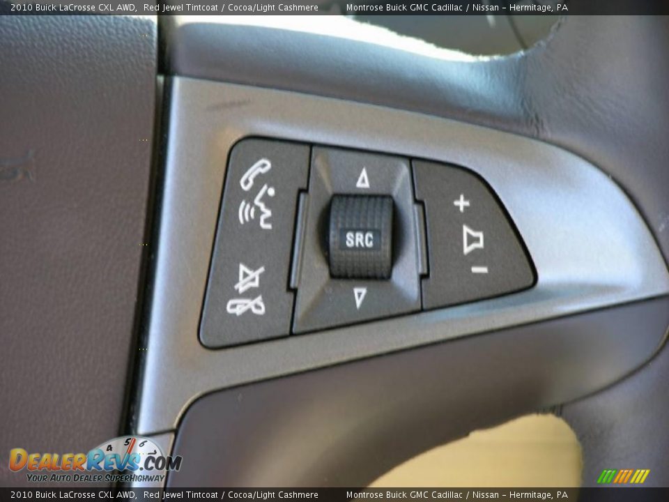 Controls of 2010 Buick LaCrosse CXL AWD Photo #25