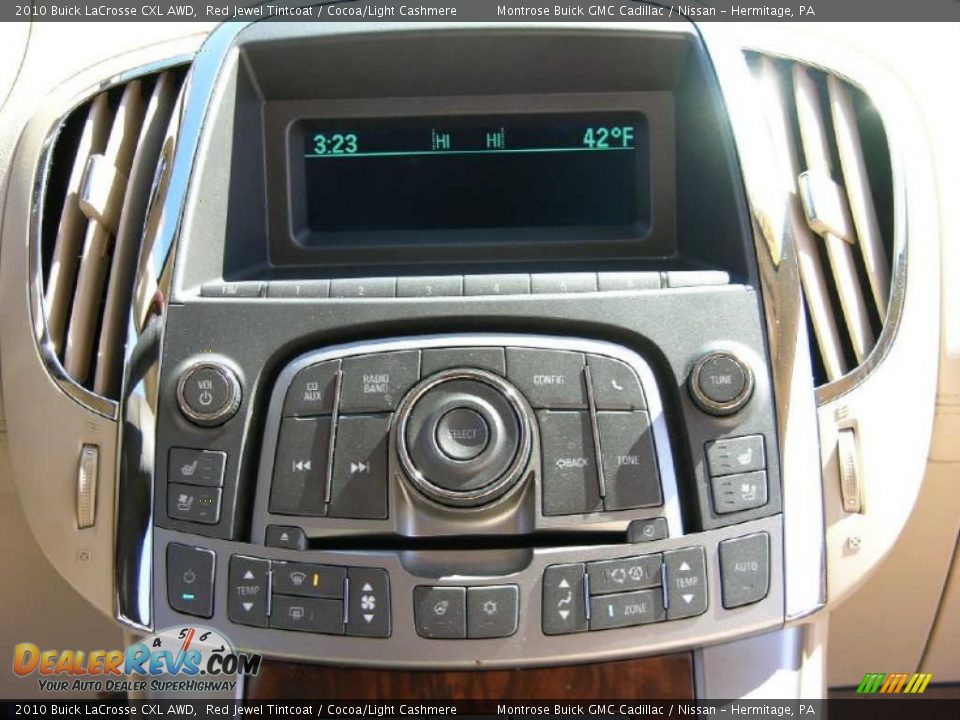 Controls of 2010 Buick LaCrosse CXL AWD Photo #28