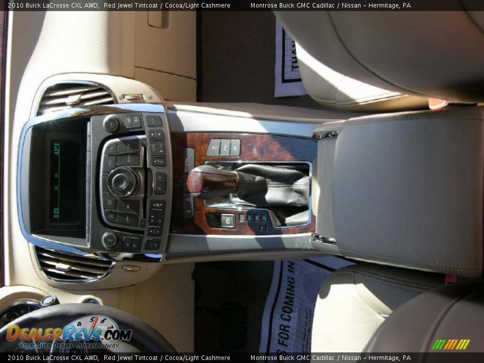 2010 Buick LaCrosse CXL AWD Red Jewel Tintcoat / Cocoa/Light Cashmere Photo #30