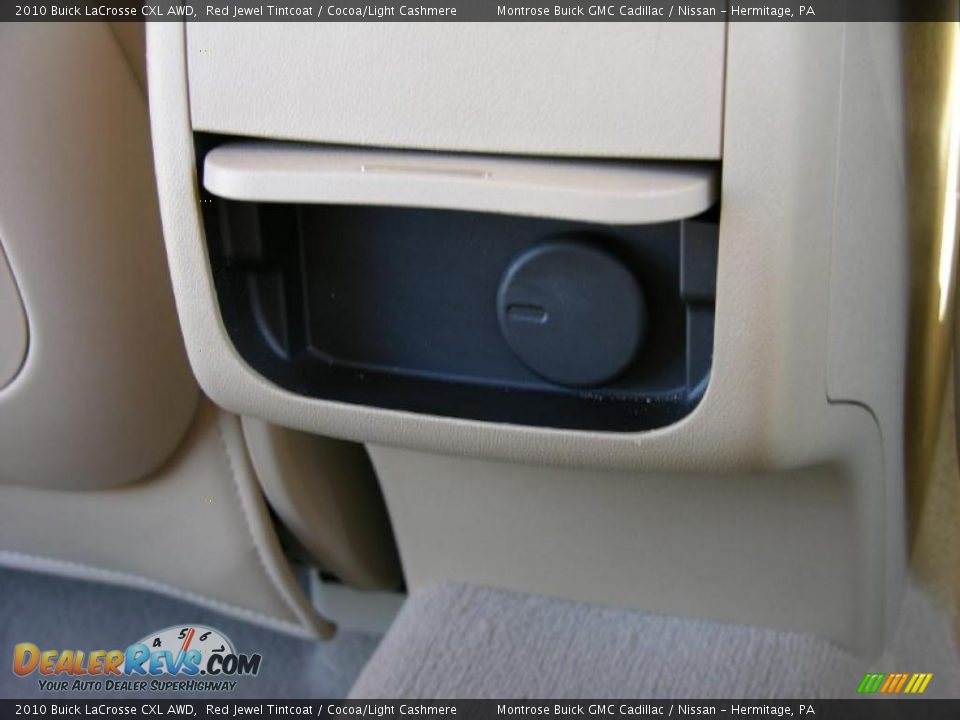 2010 Buick LaCrosse CXL AWD Red Jewel Tintcoat / Cocoa/Light Cashmere Photo #32