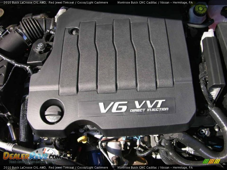 2010 Buick LaCrosse CXL AWD 3.0 Liter SIDI DOHC 24-Valve VVT V6 Engine Photo #35
