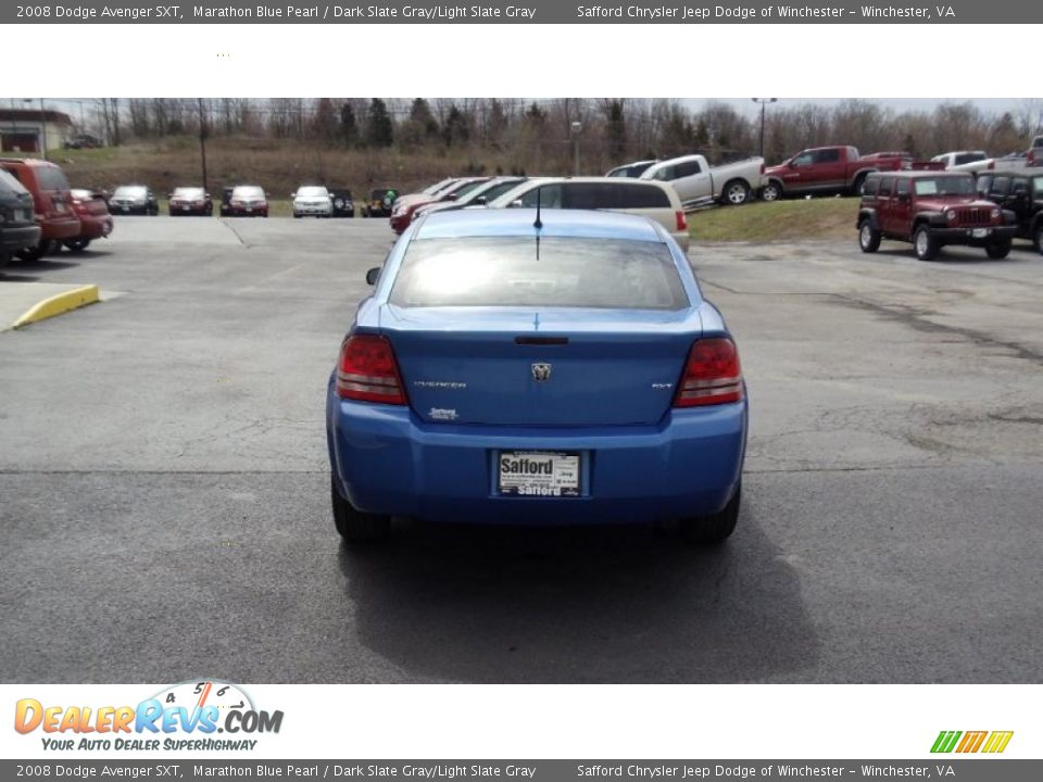 2008 Dodge Avenger SXT Marathon Blue Pearl / Dark Slate Gray/Light Slate Gray Photo #5