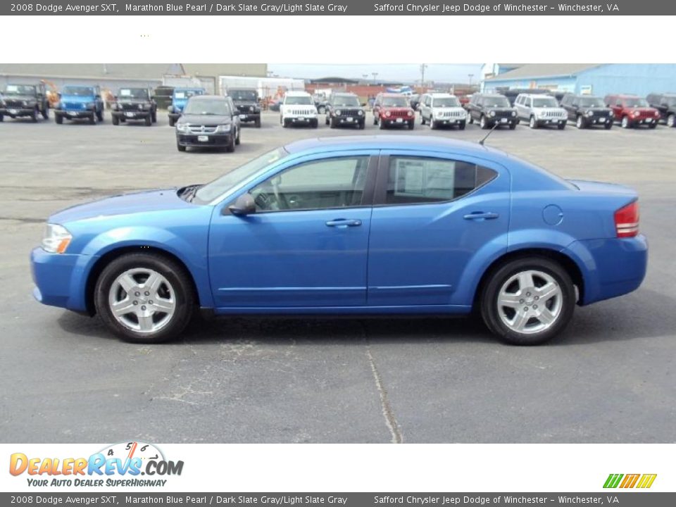 Marathon Blue Pearl 2008 Dodge Avenger SXT Photo #9