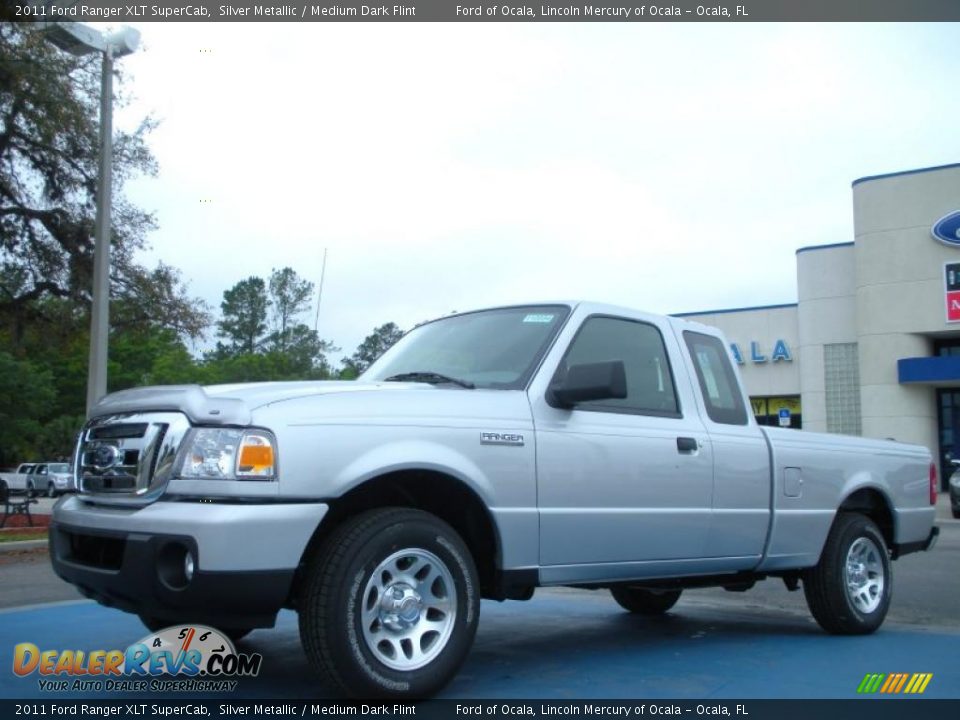 2011 Ford Ranger XLT SuperCab Silver Metallic / Medium Dark Flint Photo #1