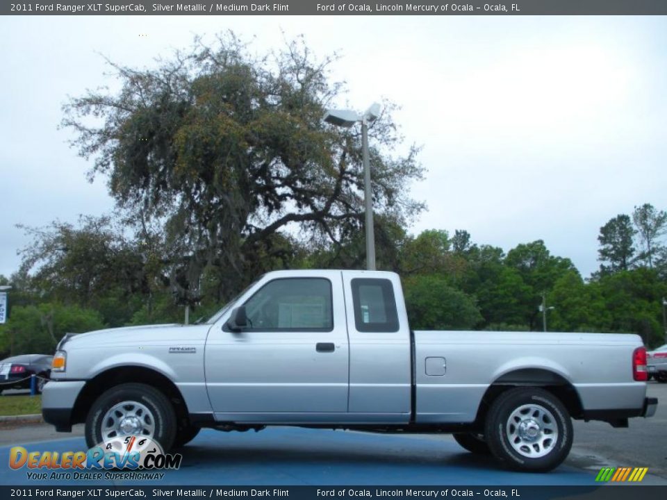 Silver Metallic 2011 Ford Ranger XLT SuperCab Photo #2