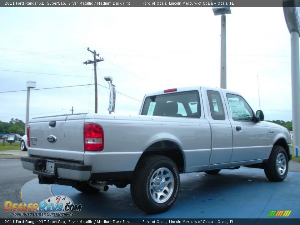 Silver Metallic 2011 Ford Ranger XLT SuperCab Photo #3