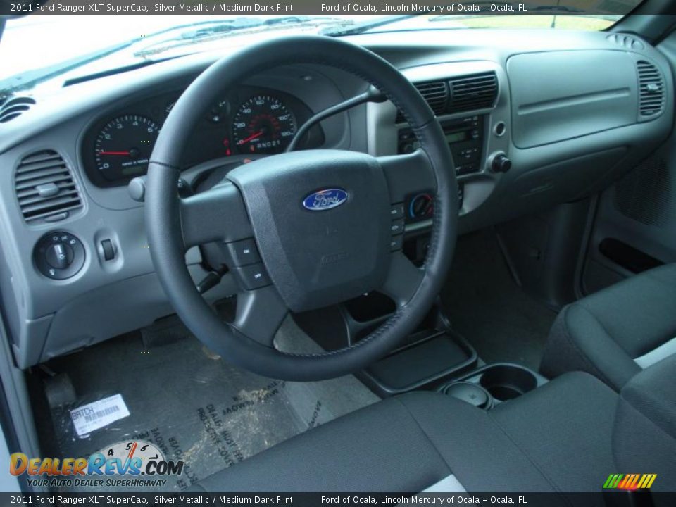 Medium Dark Flint Interior - 2011 Ford Ranger XLT SuperCab Photo #7