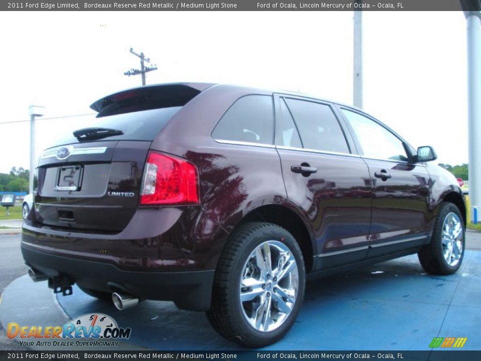 2011 Ford Edge Limited Bordeaux Reserve Red Metallic / Medium Light Stone Photo #3