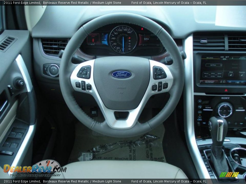 2011 Ford Edge Limited Bordeaux Reserve Red Metallic / Medium Light Stone Photo #8