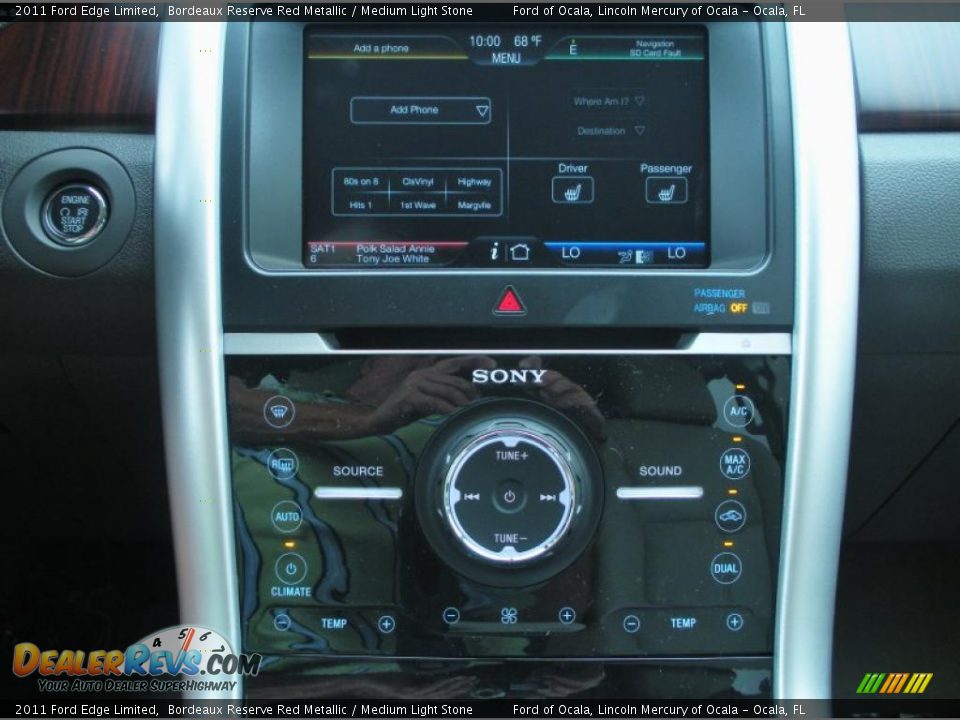 2011 Ford Edge Limited Bordeaux Reserve Red Metallic / Medium Light Stone Photo #10