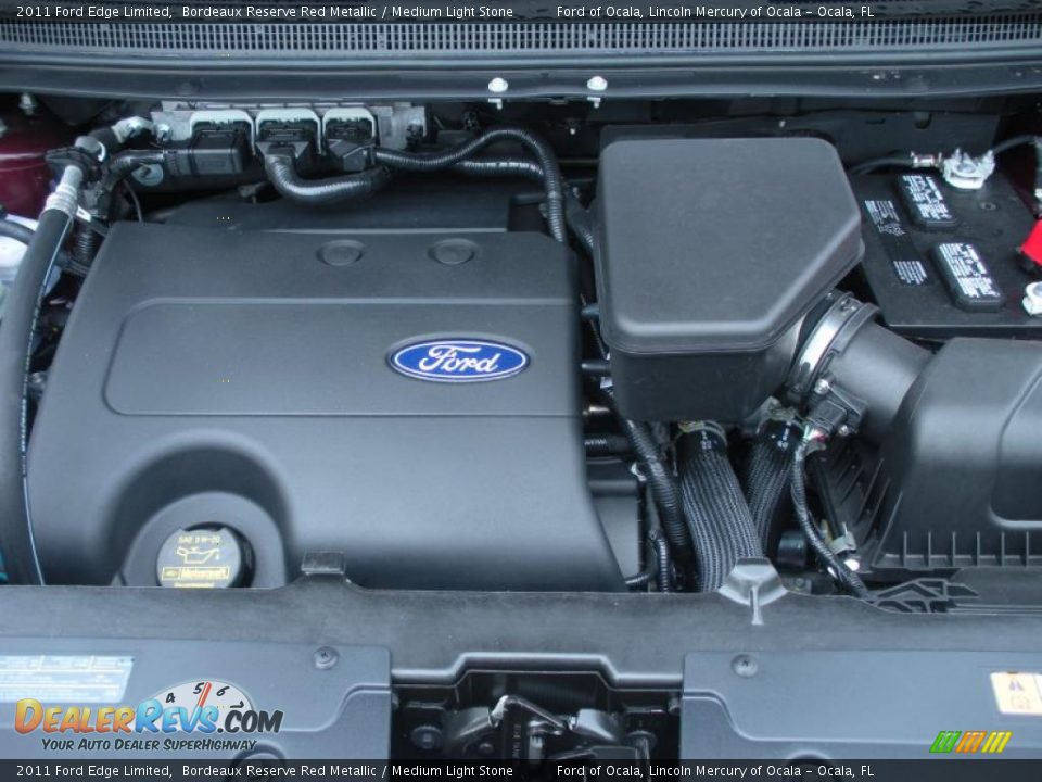 2011 Ford Edge Limited Bordeaux Reserve Red Metallic / Medium Light Stone Photo #12