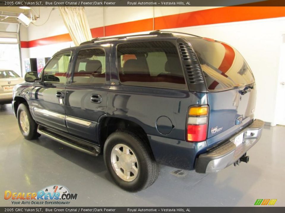 2005 GMC Yukon SLT Blue Green Crystal / Pewter/Dark Pewter Photo #2