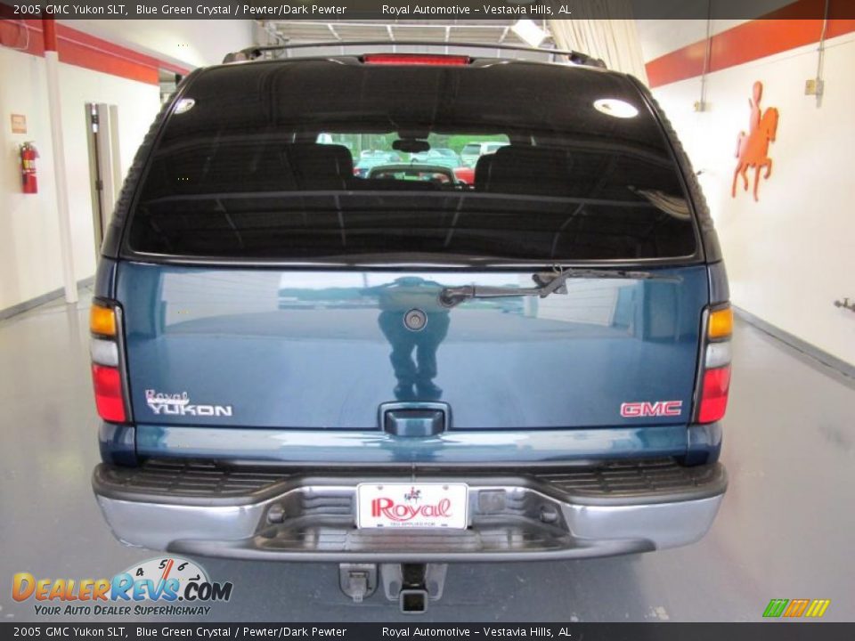 2005 GMC Yukon SLT Blue Green Crystal / Pewter/Dark Pewter Photo #3