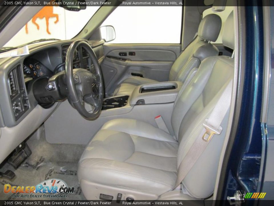 Pewter/Dark Pewter Interior - 2005 GMC Yukon SLT Photo #14